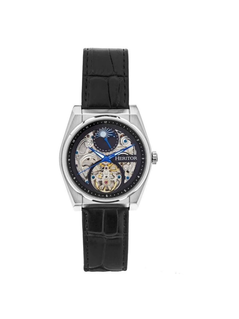 NWT Heritor Daxton Black Dial Men's Watch